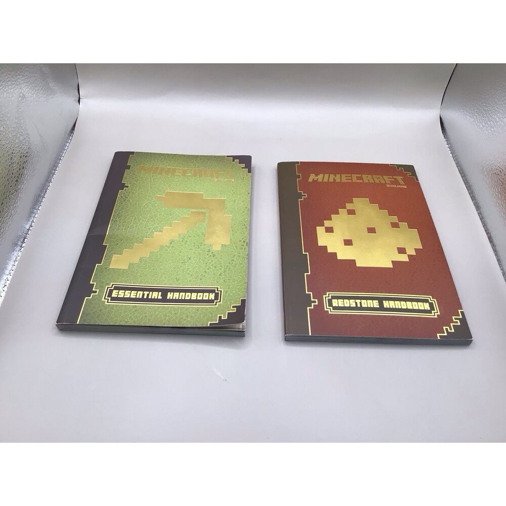 Mojang Minecraft Handbooks Set of 4: Essential, Combat, Construction, Redstone